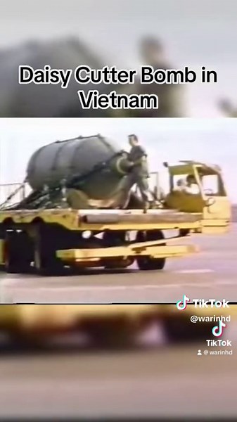 The Daisy Cutter was a 15,000lb bomb used for blasting the jungle away to allow helicopters to have a landing zone while in Vietnam, Laos, and some parts of Cambodia. At the time it was the largest conventional bomb used by the US until April 13th, 2017 when the US dropped the MOAB (Mother Of All Bombs) that weighs 21,600lbs in Afghanistan #history #vietnam #war #warzone #plane #jet #pilot #helicopter #daisy #cutter #army #marines #navy #airforce #spaceforce #coastguard #us #usa #documentry #int