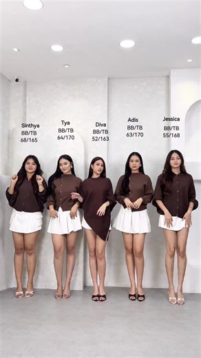 Gurl Outfit In A Bucket on Instagram: "Matching in expresso🐻🤎 In frame : -Sinthya wear Ozou top & Dubu skort -Tya wear Raina top & Anisa skirt -Diva wear Zemma top & Paran shortpant -Adis wear Raina top & Anisa skirt -Jessica wear Ozou top & Hiran skort Go grab yours on online & offline store 𝗧𝗶𝗸𝘁𝗼𝗸, 𝗦𝗵𝗼𝗽𝗲𝗲, 𝗟𝗮𝘇𝗮𝗱𝗮 : 𝗚𝗨𝗥𝗟𝗕𝗨𝗖𝗞𝗘𝗧 Offline store : 𝗖𝗹𝗶𝗰𝗸 𝗹𝗶𝗻𝗸 𝗼𝗻 𝗼𝘂𝗿 𝗯𝗶𝗼"