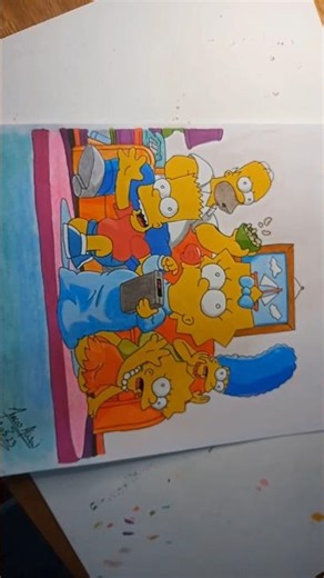 😳 Comecei a Colorir Os Simpsons e OLHA NO QUE DEU!