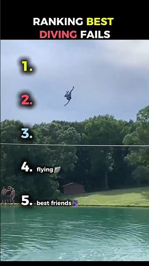 Ranking Best Diving Fails💀☠️ #diving #fails #funny