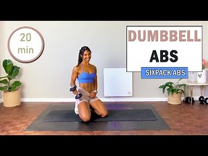 20 min WEIGHTED ABS WORKOUT for Defined Abs - Dumbbell Ab Workout | The Modern Fit Girl