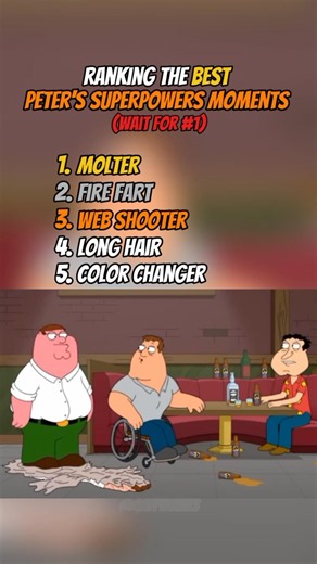 Ranking the BEST Peter Griffin had Super Powers in Family Guy #fypシ #familyguy
