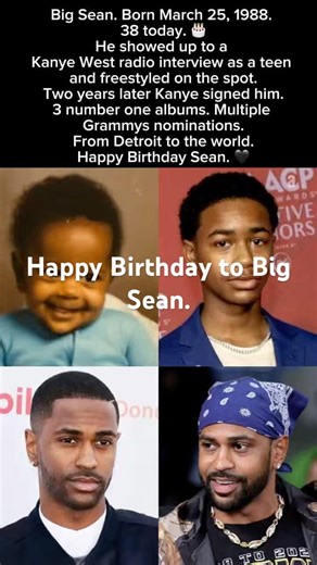 Happy 38th Birthday Big Sean! 🎂 Detroit Made Him. Hip-Hop Needs Him.