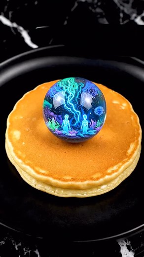 Taylor & Danielle | Twin AI ASMR content creators on Instagram: "Bioluminescent Alien Orb ASMR 👽✨ No mic. No filming. No mess. No stress. Electric veins → gentle drip → slow, cosmic spread. Glowing alien forms suspended in neon blues and teals melt into a surreal, other-worldly glaze — calm, hypnotic, and quietly unreal. Soft light. Clean motion. That still moment where the alien world finally opens. Wanna learn how to make viral ASMR videos like this using one AI tool — and get paid for it? 👀