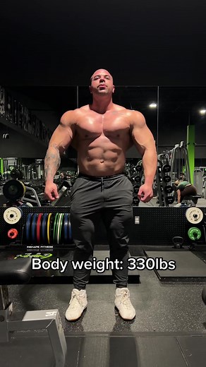 Game plan: Be bigger than everyone else. #bodybuilding #flex #gymfreak #muscle