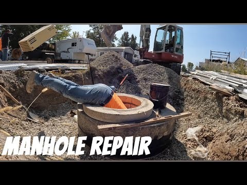 Repair manholes that another company installed.