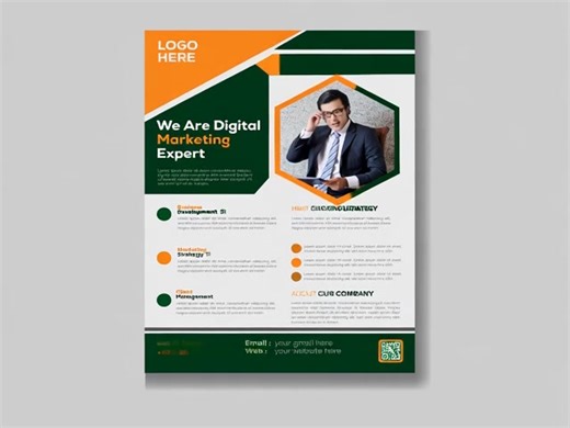 Flyer – A Quick & Effective Way to Promote! A well-designed flyer can be one of the most effective tools to promote your product, service, or event. In a small space, it delivers a big message and captures attention at a glance. ✅ Why use flyers? 🔹 Ideal for local marketing 🔹 Low cost, high reach 🔹 Attractive designs grab attention 🔹 Perfect for promoting events, offers, or services Want a creative and informative flyer for your business? 🎨 Get professional layout & custom design — inbox no