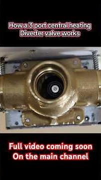 How a 3 port central heating diverter valve works. #gastraining #plumbing