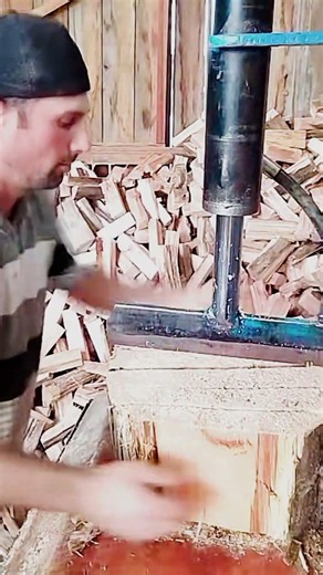 Amazing Log Splitter Firewood Processing