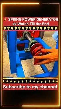 ⚡ Generate Electricity Using Springs & Wheel
