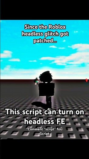 This script can make you turn on headless #roblox #script #avatar #hacks #shorts