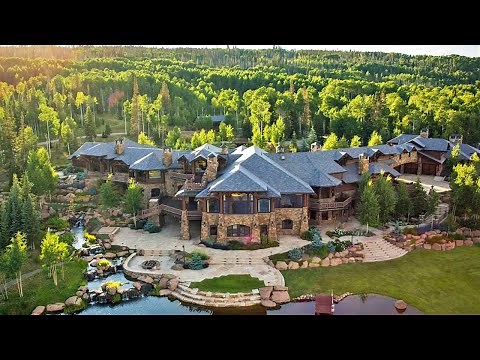 Luxurious mega mansion in Colorado. Tour of an expensive $ 19,000,000 mansion.