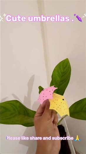#how to make tiny umbrellas ☔️ for kids 🤭#craftingfun