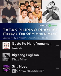 14K views · 9.6K reactions | Listen & Enjoy Today's Top OPM Hits & More in one Spotify Playlist. Listen, Save & Share. ❤ | Mabuhay Music Group Inc. | Facebook