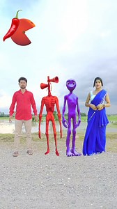Red siren, Purple Dame tu Casita alien & Young lady vs me correct head matching funny vfx Game #funny #shorts #vfx #magic #vfxmantu | Vfx Mantu Barman