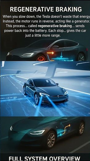 How Tesla Regenerative Braking Works with Autopilot #Tesla #RegenerativeBraking #autopilot