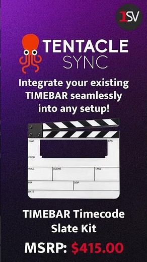 Check Out Tentacle Sync's TIMEBAR Timecode Slate Kit!