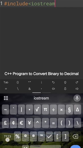 C++ Program to Convert Binary to Decimal