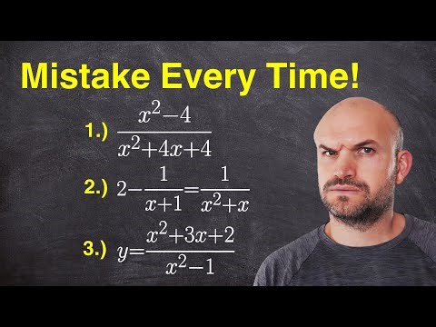 3 Mistakes With Rational Functions