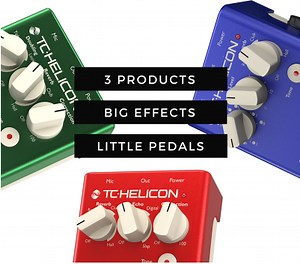 Pédales TC Helicon : Harmony Singer 2, Mic Mechanic 2 & Duplicator