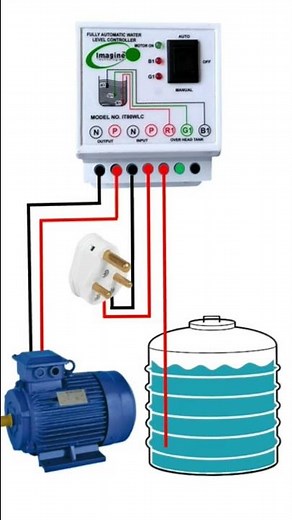 Fully automatic water level controller for water tank #shorts #youtubeshorts #electricalworks