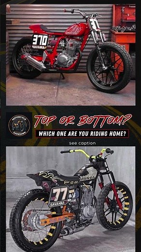 Showdown: Custom Honda FTR223 Flat Trackers by Cheetah Custom Cycles.