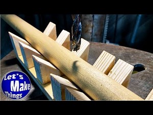 Make a DRILL PRESS v-block jig for dowels