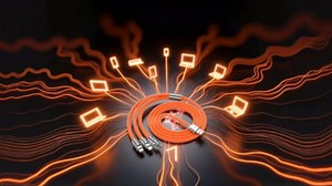 2Pcs Orange 3 in 1 Multi USB Cable 100W Fast Charging Cable for Various Mobile Phones with Type-C/Android/Charging Ports (2m/78.7inch)