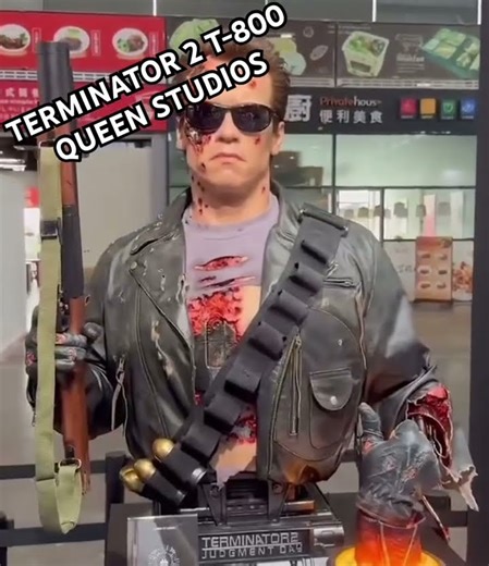 Terminator T-800 Lifesize Bust #terminator #arnoldschwarzenegger #actionfigures #QueenStudios #China