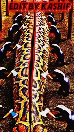 Snake Torn Open — What Comes Out Will Shock You! | Wild Shock #shorts #snakelogo #wildlife