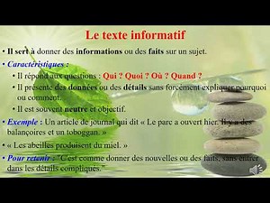 le texte informatif et le texte explicatif