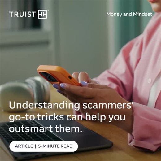 Brushing up on these common social engineering scams—like phony texts about package delivery issues and too-good-to-be-true job offers—may help you stay two steps ahead of fraudsters: bit.ly/4gtvz0Q #MoneyandMindset | Truist