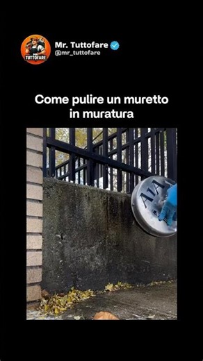 Come pulire un muretto esterno in cemento o muratura