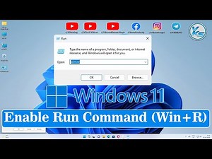 ✅ How To Enable Run Command (Win+R) Box on Windows 11