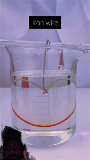 IRON THIOCYANATE REACTION | Iron Turns Blood Red ❤️ #shorts @quantum-react