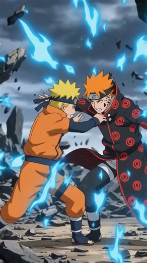 Naruto practicing his new move Dragon rasengan with pain.Like and subscribe. #narutofans #narutokcm.