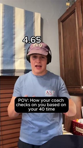 POV: How you coach checks on you based on your 40 time #aptalkssports #football #coaching #fyp