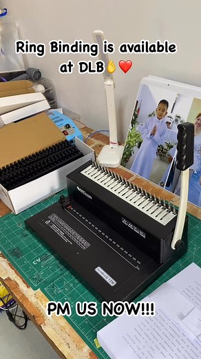 Ring Binding is available in our shop🫰❤️ Feel free to message us for inquiries🥰 #dlbservices #tatakdlb #qualityservice #capsuauthorizedprinter #BIRREGISTERED | DLB Digital Printing & Repair Services