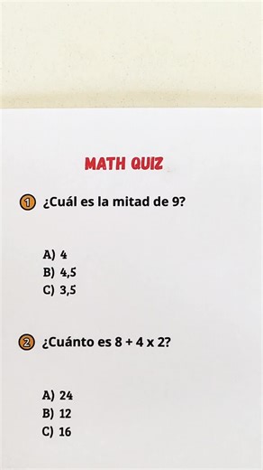 Challenging Math Quiz for All Ages