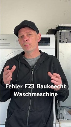 Fehler F23 Bauknecht Waschmaschine