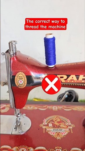 The correct way to thread a sewing machine #sewingmachinetips