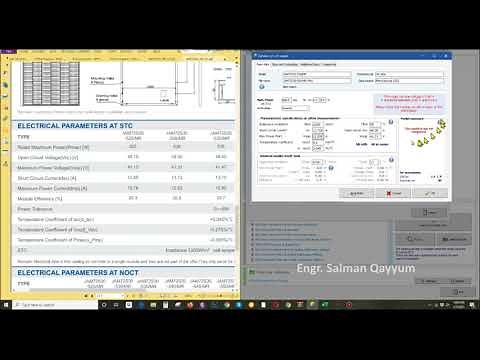 How to add Solar Panel in PVSYST - JA SOLAR PANEL 530W