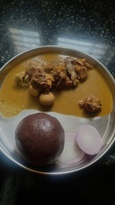 ಕೋಳಿ ಸಾರು ಮುದ್ದೆ #thankyou #forsupport #instareels #food #love #kitchen #organization #cooking #thankyou #natikolisaru | Bhavya Gowda