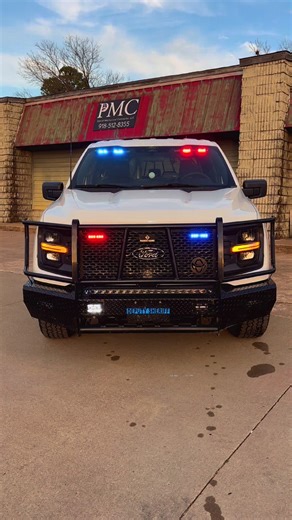Polar Bear F-150🚔🐻‍❄️ #nativeautoelectric #upfitting #federalsignal #sapulpa #oklahoma