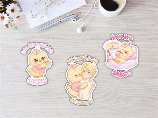 Kawaii Chicken Stickers | Anime Humor, Single Life Vinyl Decals (water-resistant) - Etsy