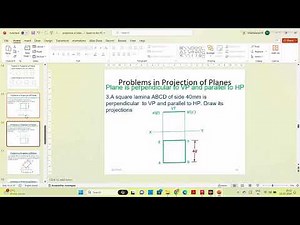 Projection of Planes in the AutoCAD software