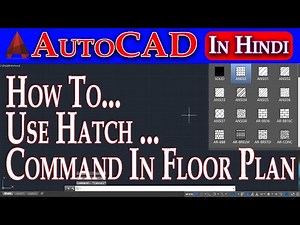 How To Use Hatch Command In Floor Plan | Hatching the wall in AutoCAD | Floor Plan Tutorial