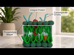 DIY Cell Membrane 3D Model | Easy Biology Science Project for School Exhibition|Fluid Mosaic model