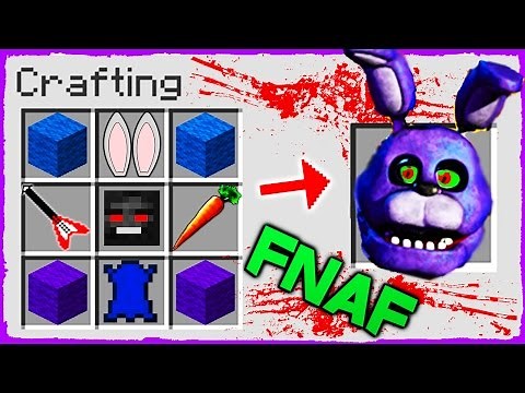 Minecraft FNAF - How to Summon BONNIE in a Crafting Table!