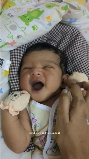 Newborn’s First Smile | Cutest Baby Reaction Ever